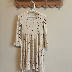 Posh Peanut Cream and Black Polka Dot Dress